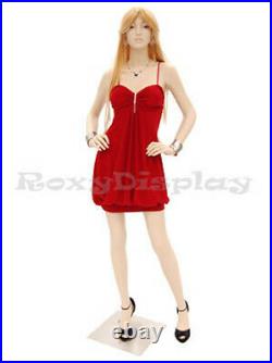 Female Fiberglass Mannequin Pretty Face Elegant Looking Dress Form #MD-A4F1