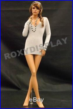 Female Fiberglass Mannequin Pretty Face Elegant Pose Dress From Display #MD-FR8