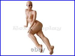Female Fiberglass Mannequin elegant squatting pose Dress Form Display #MD-FR11