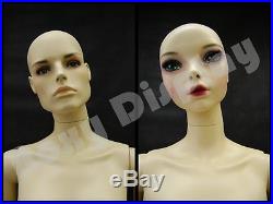Female Fiberglass Mannequin with Two interchangeable Heads Display #MZ-ABF1