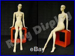 Female Fiberglass Mannequin with Two interchangeable Heads Display #MZ-ABF2