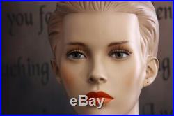 Female Fleshtone Full Body Mannequin with Molded Hair And Realistic Face