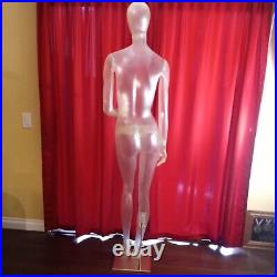 Female Full Body Mannequin withMetal Base Clear Plexiglass 6' Tall