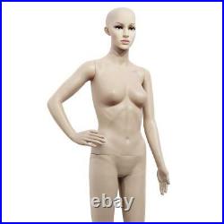 Female Full Body Realistic Mannequin Display Head Turns Dress Form & Base 176cm