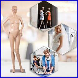Female Full Body Realistic Mannequin Display Head Turns Dress Form withBase F82