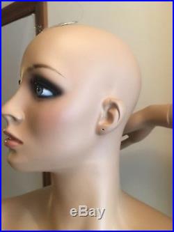 Female Full Body Sexy Big Bust Mannequin Realistic Face and Make-Up with Base