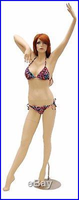 Female Full Body Sexy Big Bust Mannequin Realistic Face and Make-Up with Base