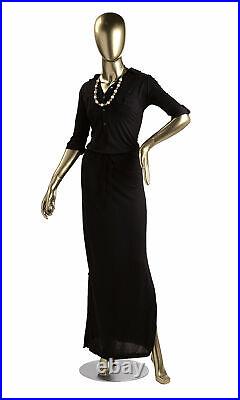 Female Gold Fiberglass Mannequin Height 5'10 With Base