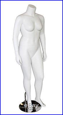 Female Headless Plus Size Mannequin Magnetic Arm Leg Attaching Display White NEW