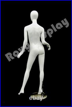 Female Highend Fiberglass Egg Head Mannequin Display Dress Form #MD-A2W1-S