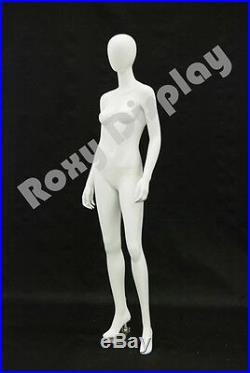 Female Highend Fiberglass Egg Head Mannequin Display Dress Form #MD-A3W2-S