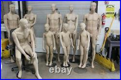 Female Male &Kids full body mannequin display withmetal stand