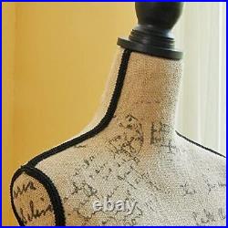 Female Mannequin Adjustable Dress Form-Large Torso Tripod Stand Display, 100%