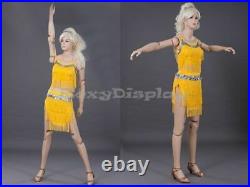 Female Mannequin Dress Form Display With flexible head arms and legs #MD-Z-FFXF