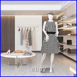 Female Mannequin Dress Form Faceless 70 Inches Adjustable Dress Model Full Bo