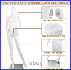 Female Mannequin Dress Form Mannequin Body Faceless 70 Inches Adjustable
