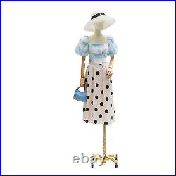 Female Mannequin Dress Form Torso Height Adjustable Gold Mannequin For Clothing