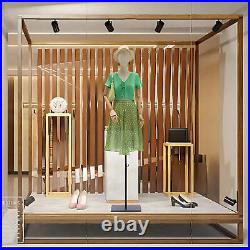 Female Mannequin Dress Form Torso with Wooden Arms Display Torso Body