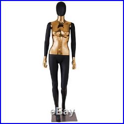 Female Mannequin Full Body Realistic Display Head Turn Dress Form with Base New
