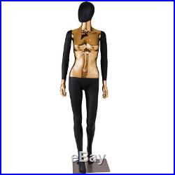 Female Mannequin Full Body Realistic Display Head Turn Dress Form with Base New