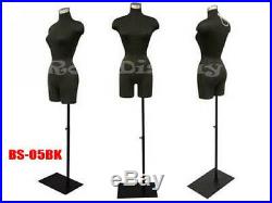 Female Mannequin Manequin Manikin Dress Form #F2BLG+BS-05BK