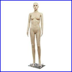 Female Mannequin Plastic Full Body Display Head Turn Dress Form withBase