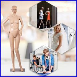 Female Mannequin Realistic Plastic Full Body Dress Form Display with Base