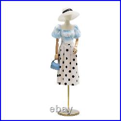 Female Mannequin Realistic Torso Half Body Head Turn Dress Form Display withBase