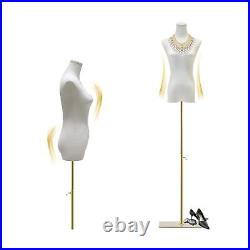 Female Mannequin Torso, 47-82 Height Adjustable Dress Form Manikin Body wit