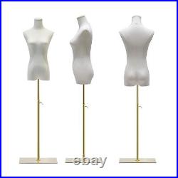 Female Mannequin Torso, 47-82 Height Adjustable Dress Form Manikin Body wit