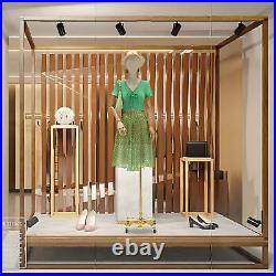 Female Mannequin Torso Dress Clothing For Display with/ wheel Metal Stand