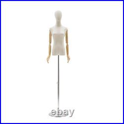 Female Mannequin Torso Dress Clothing Form Display Body WithHead Hand Tripod Stand