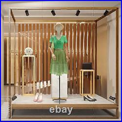 Female Mannequin Torso Dress Clothing Form Display Body WithHead Hand Tripod Stand