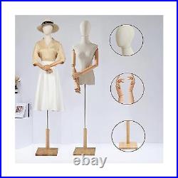 Female Mannequin Torso Dress Form, Clothing Display Model Body Stand with Hea