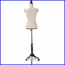 Female Mannequin Torso Dress Form Clothing Display Stand Beige