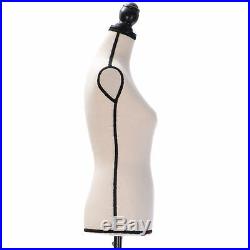 Female Mannequin Torso Dress Form Clothing Display Stand Beige