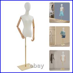 Female Mannequin Torso Dress Form Display Adjustable Height Tshirt Display Body