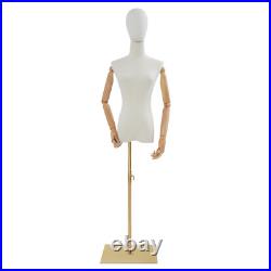 Female Mannequin Torso Dress Form Display Adjustable Height Tshirt Display Body