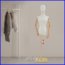 Female Mannequin Torso Dress Form Display Adjustable Height Tshirt Display Body