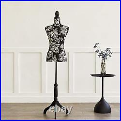 Female Mannequin Torso Dress Form Height Adjustable Pinnable Mannequin Body w