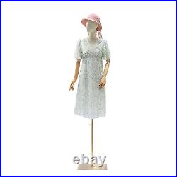 Female Mannequin Torso Dress Form Realistic Plastic Half Body Head Dress Display