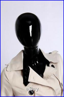 Female Mannequin+base, Full body black woman, Glossy skin, Hand made -4698-OH