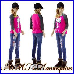 Female Mannequin realistic looking, amt-mannequins. Manikin Teen Girl F14+2wigs