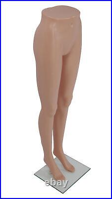 Female Plastic Mannequin Leg Form Height 43 With Base
