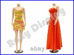 Female Plastic Unbreakable Mannequin Display Dress Form Display PS-957-04F