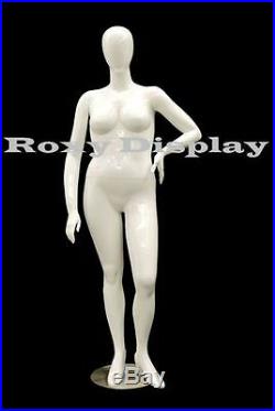 Female Plus Size Egg Head Mannequin Dress Form Display #MD-NANCYW3S