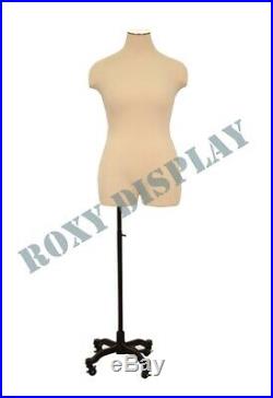 Female Plus Size Mannequin Manequin Manikin Body Dress Form #JF-FF2WPL+BS-WB02T