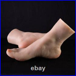 Female Silicone Foot Mannequin One Right Or Left Male Feet Display Model 25CM