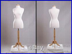 Female Size 10-12 Mannequin Dress Form Display #F10/12W+BS-01NX+ Cap-M42NRX