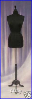 Female Size 6-8 Mannequin Dress Form Hard Form #F6/8BK+BS-02BKX